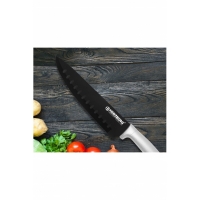 Set cutite 8 piese cu suport din acril Herzberg, argintiu, HG-MSN8SLV